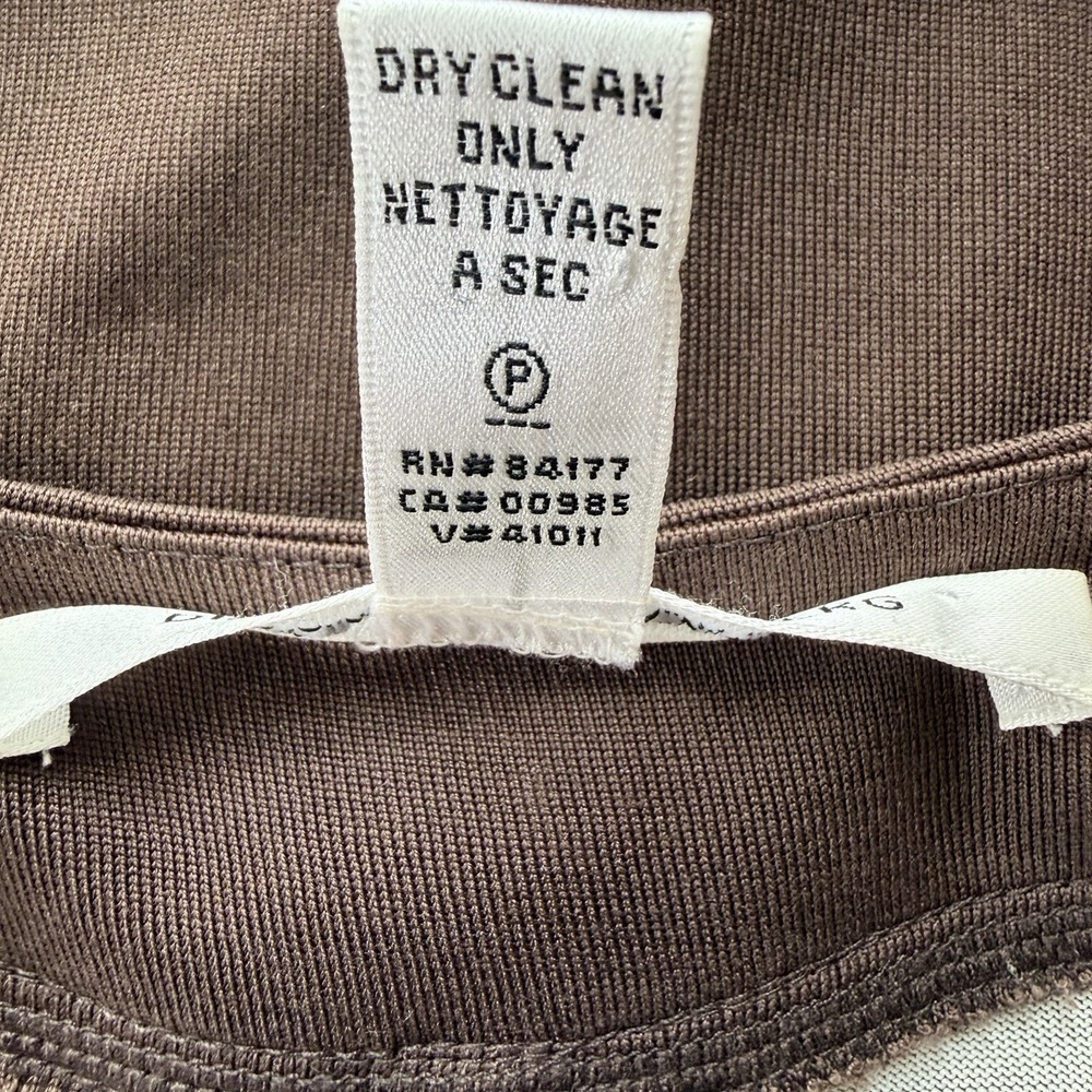 Diane‎ Von Furstenberg Cookie Island Clover 100% Silk Dress Brown & Cream Size 2 - Picture 6 of 6